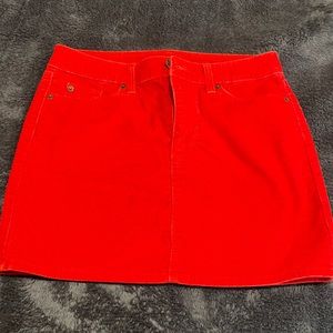 GAP Orange corduroy skirt